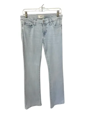 7 For All Mankind Size 28 Light Wash Cotton Blend Mid Rise Bootcut Jeans