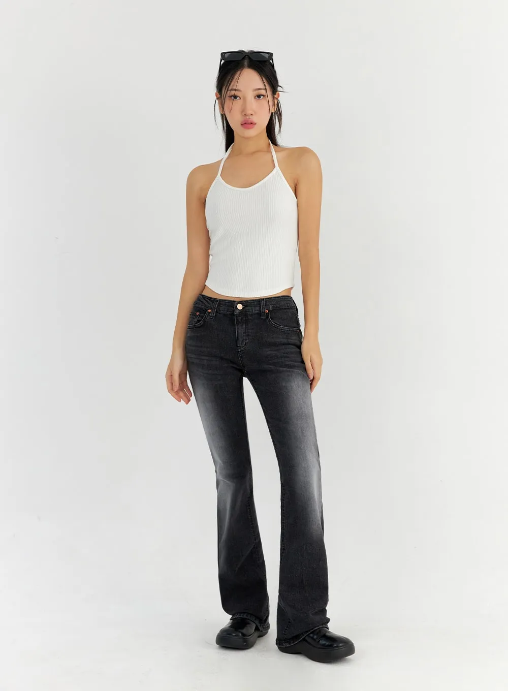 Bootcut Washed Jeans CO325