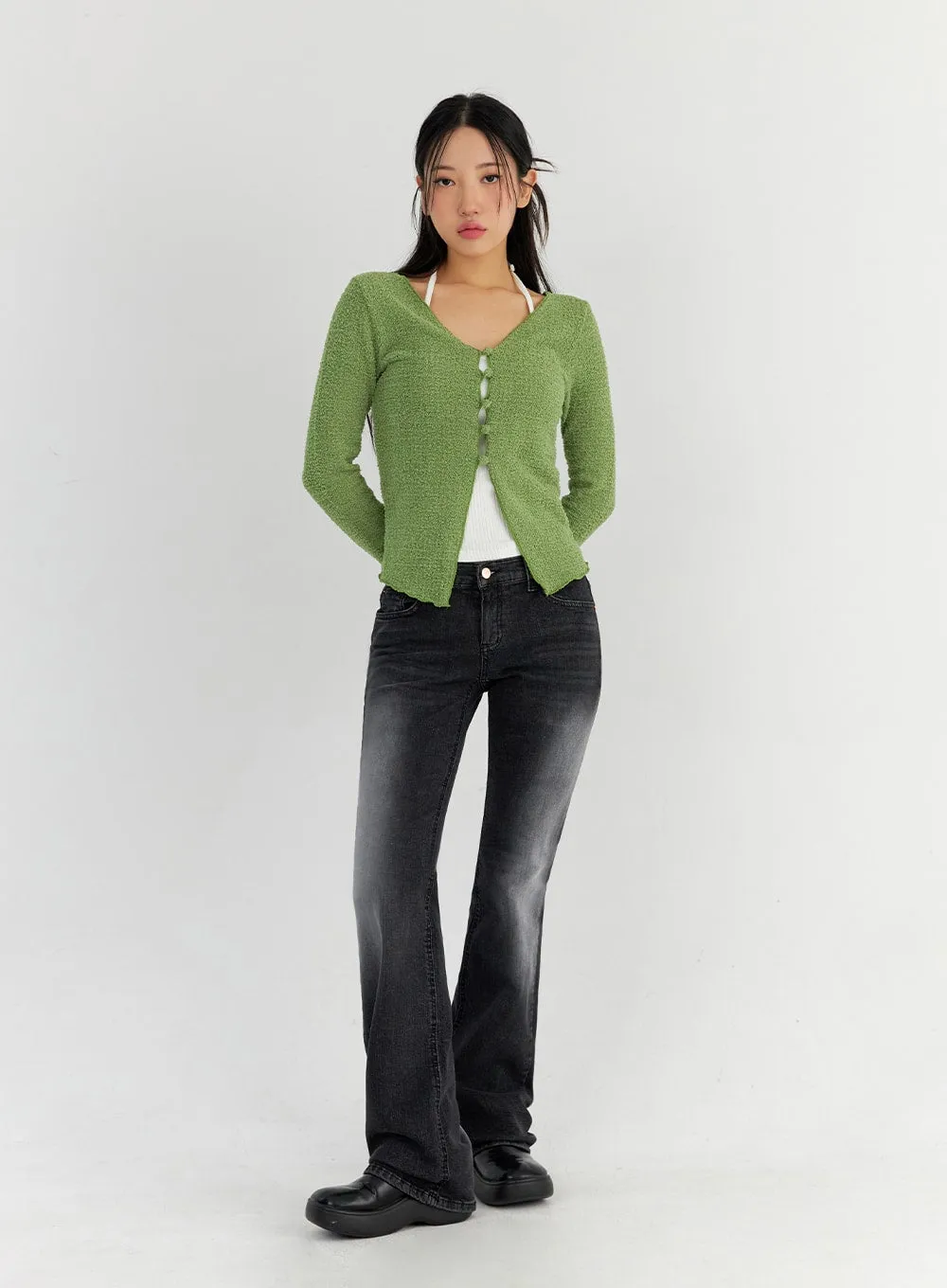 Bootcut Washed Jeans CO325