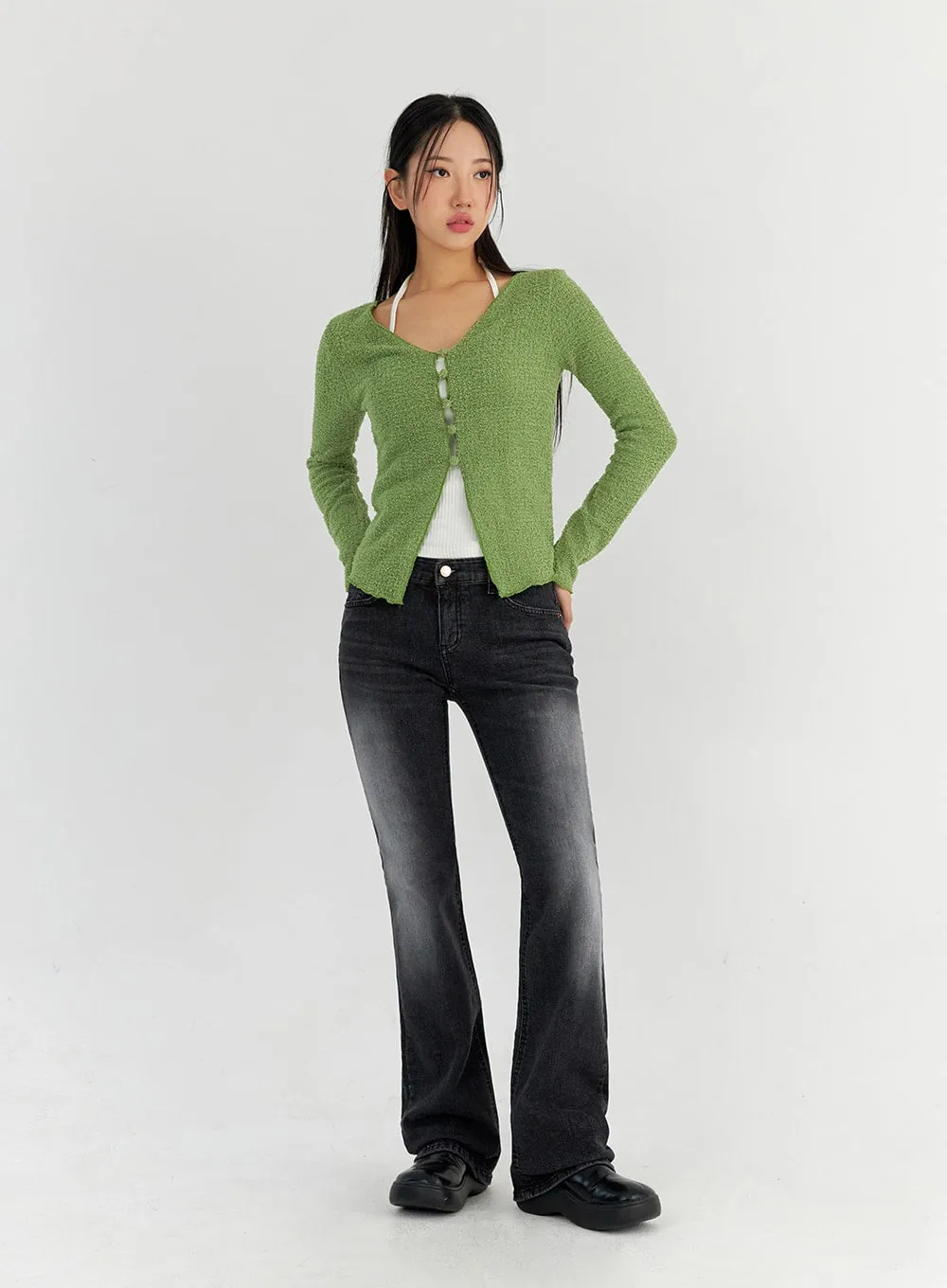 Bootcut Washed Jeans CO325
