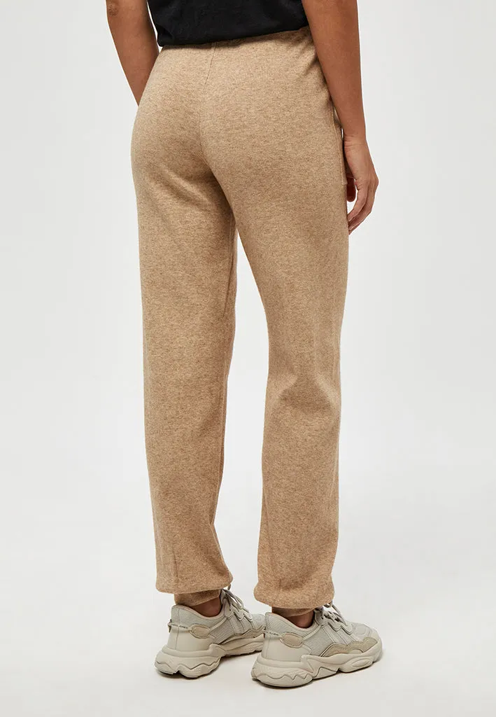 Lupi knit pants - Light Leather Brown Melange