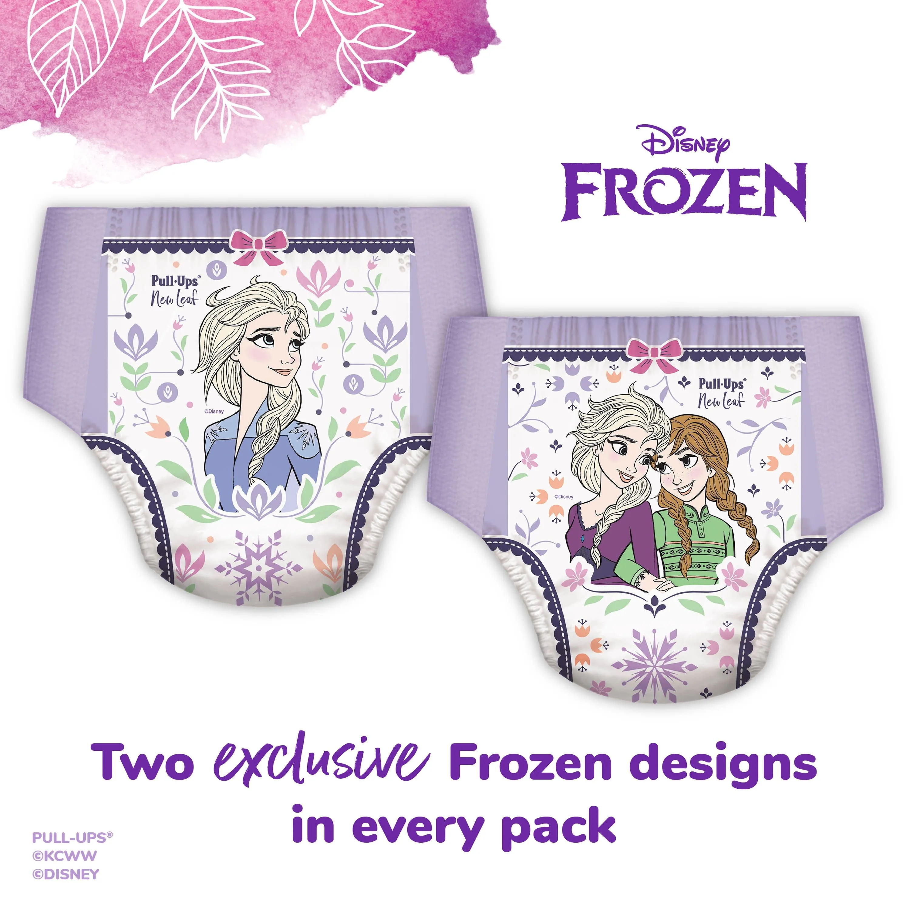 Pull-Ups New Leaf Girls' Disney Frozen Training Pants, 2T-3T, 60 Ct