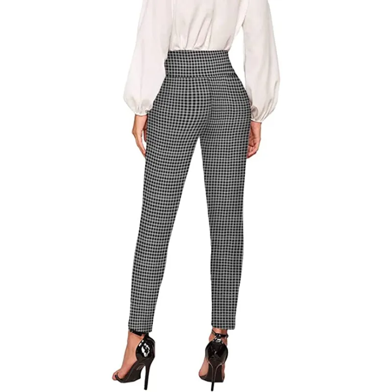Regular Fit Office Skinny Leggings With Print For Women