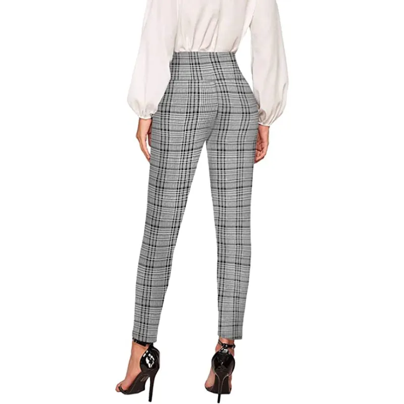 Regular Fit Office Skinny Leggings With Print For Women