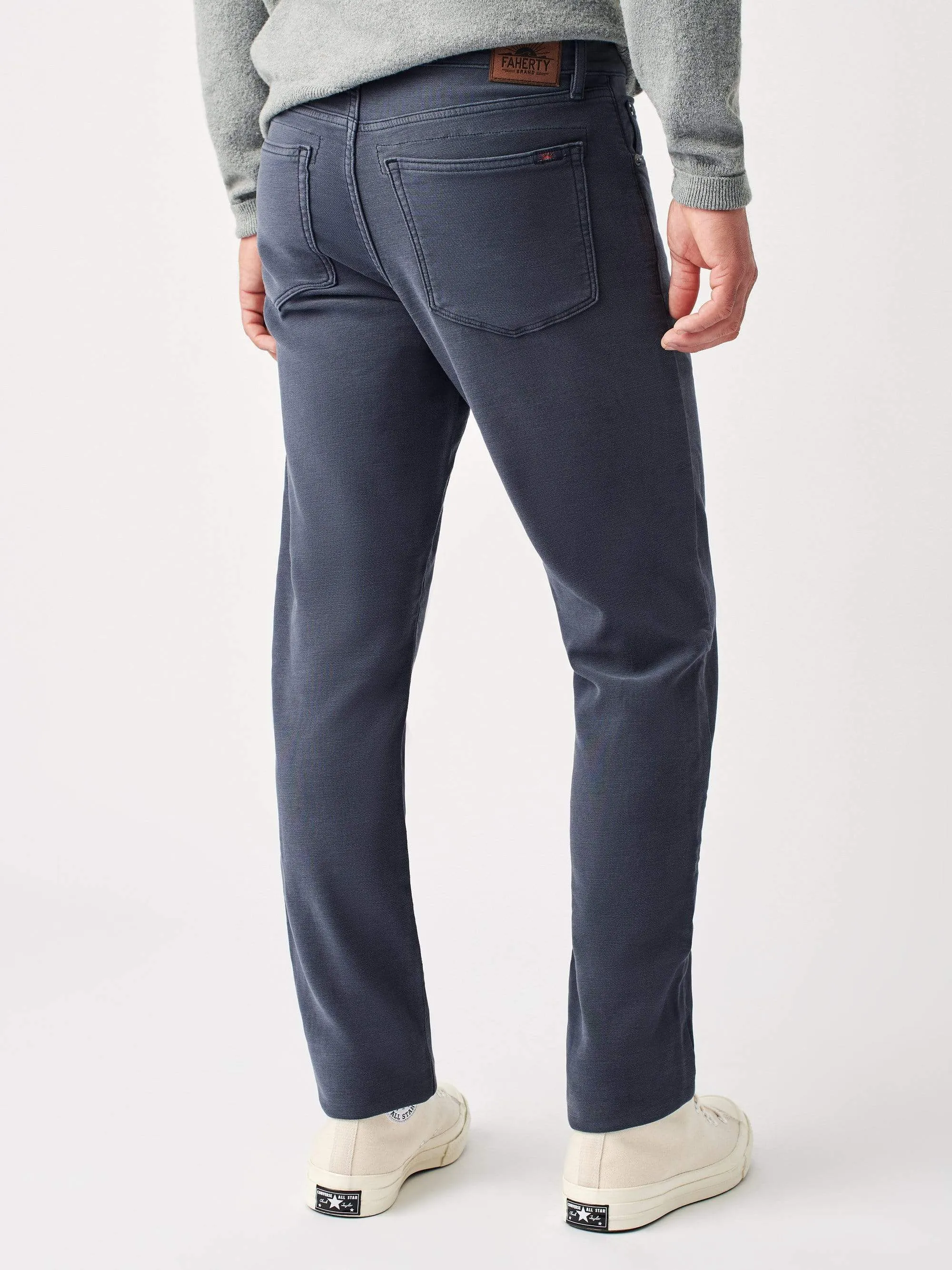 Stretch Terry 5 Pocket- Navy